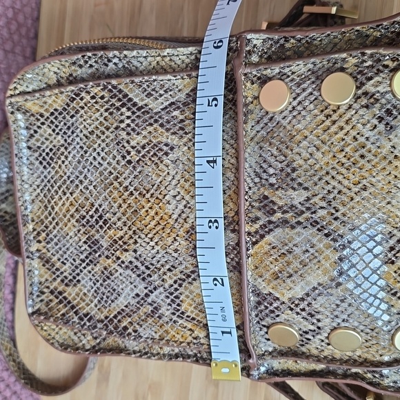 Hammitt Mini Backpack in Brown Snakeskin Print with Gold Studs main image 8